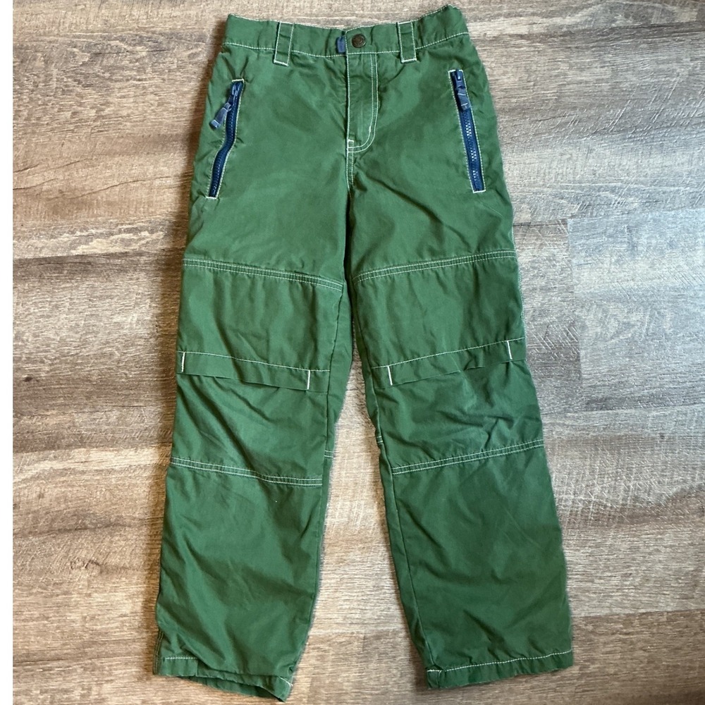 Mini Boden Green Cargo Pants Boys‎ Size 9 9Y Adjustable Waist